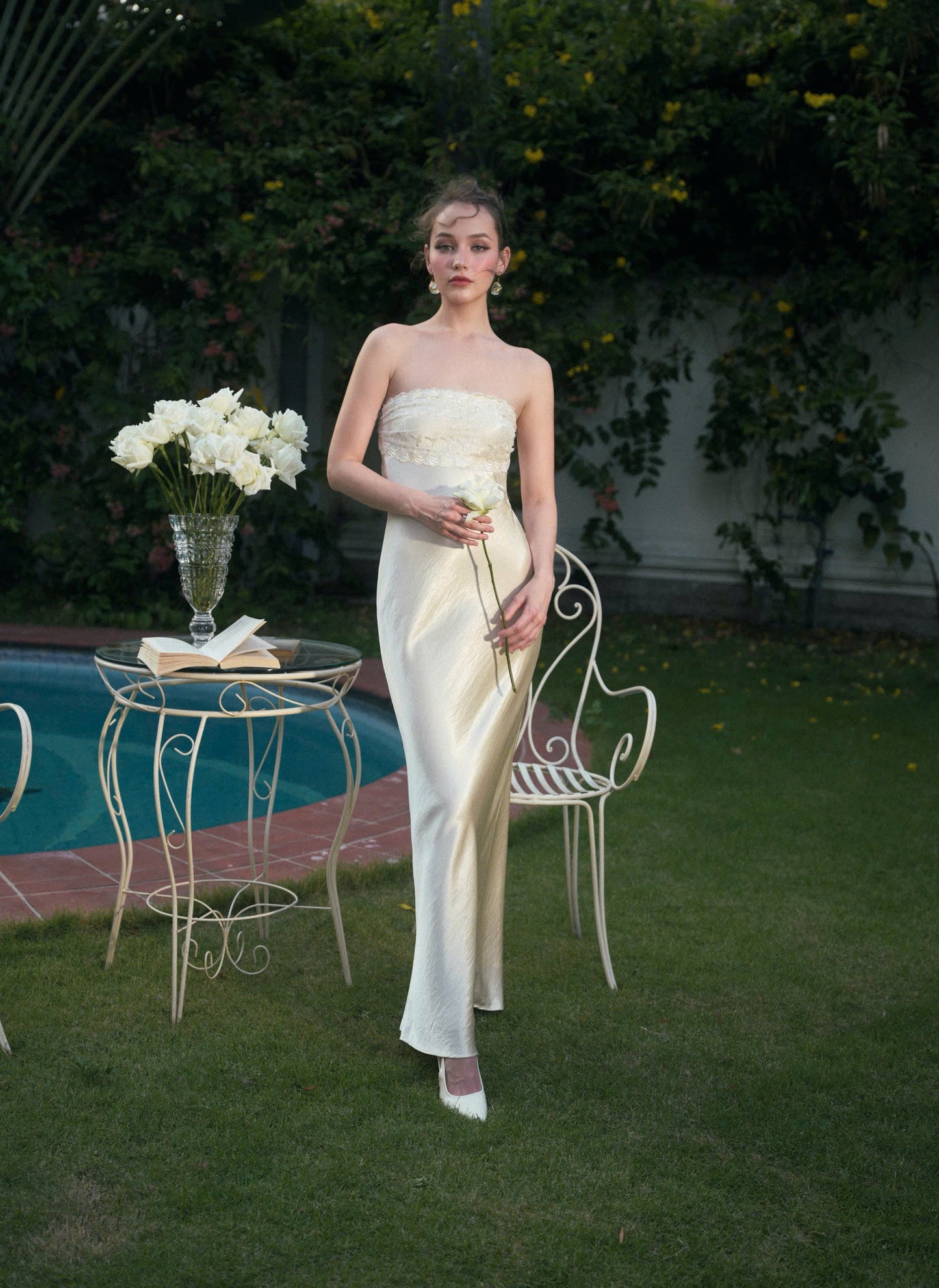 Kisserine Rosalia Dress - Ivory White