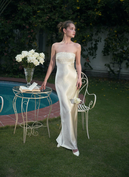 Kisserine Rosalia Dress - Ivory White