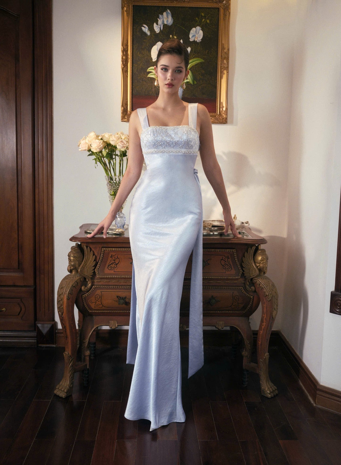 Kisserine Renaisee Dress - Baby Blue