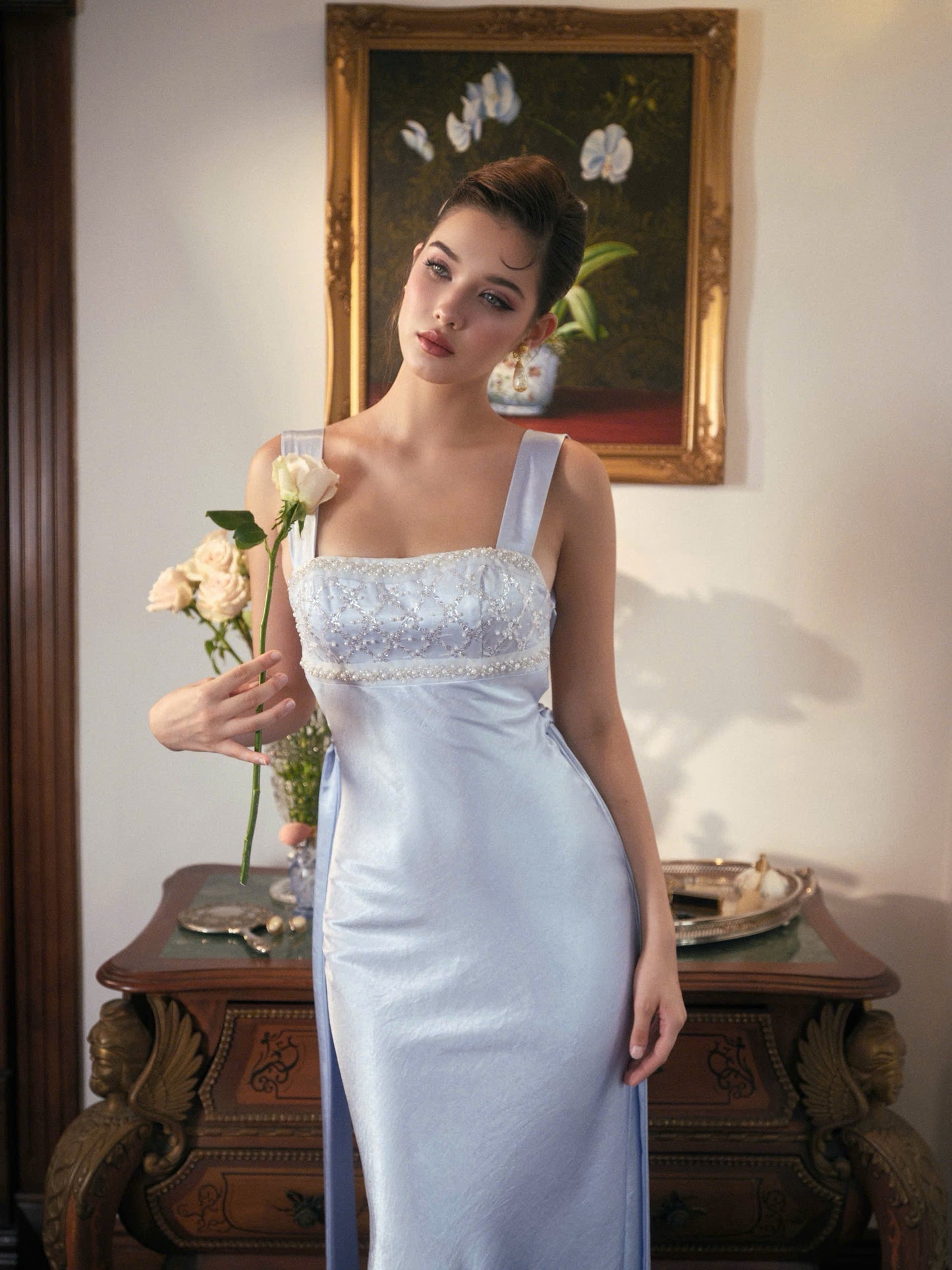 Kisserine Renaisee Dress - Baby Blue