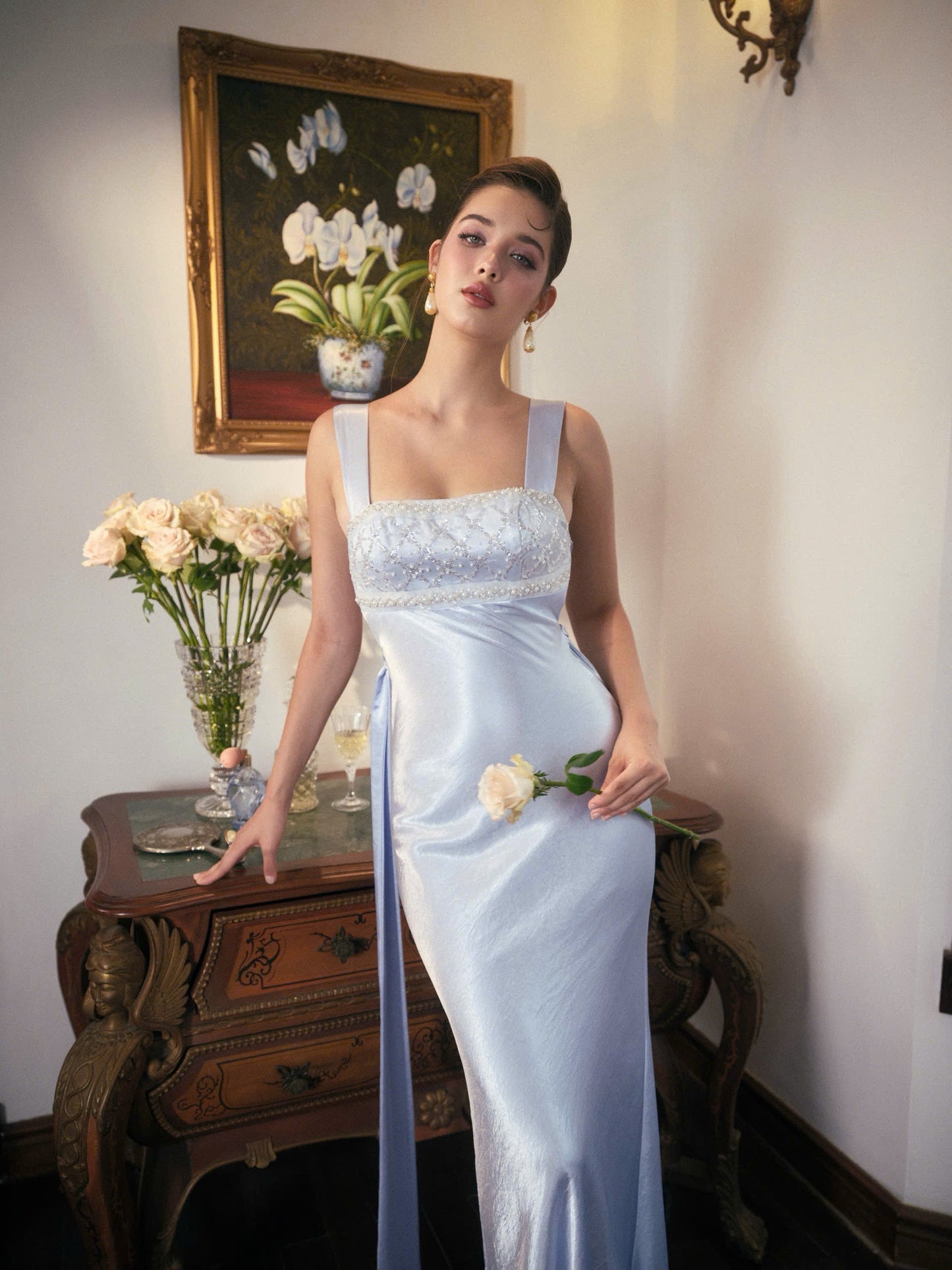 Kisserine Renaisee Dress - Baby Blue