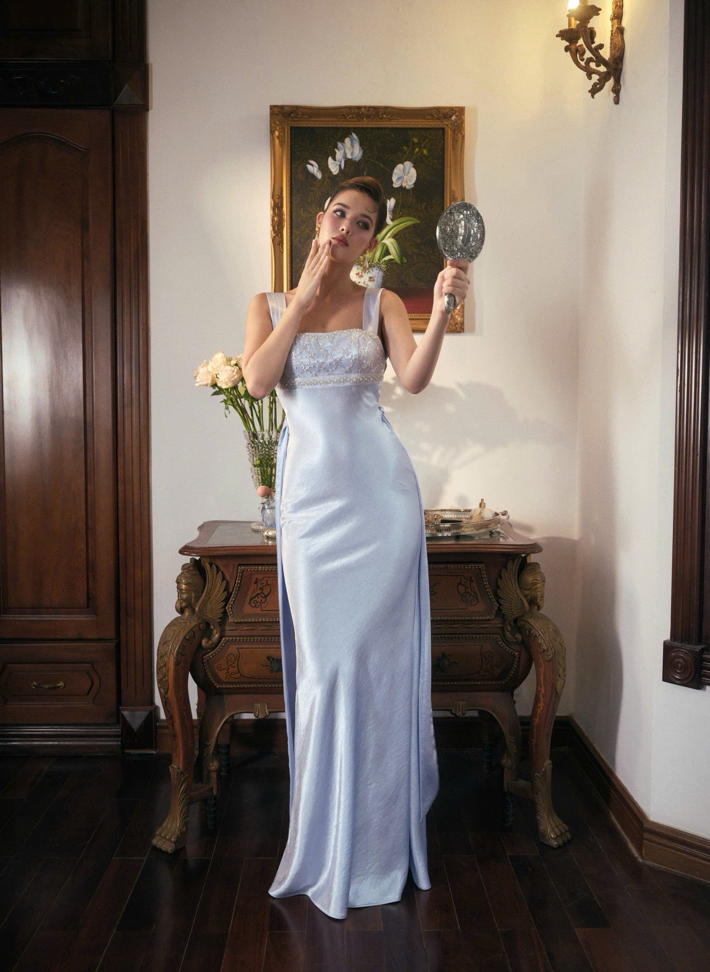 Kisserine Renaisee Dress - Baby Blue