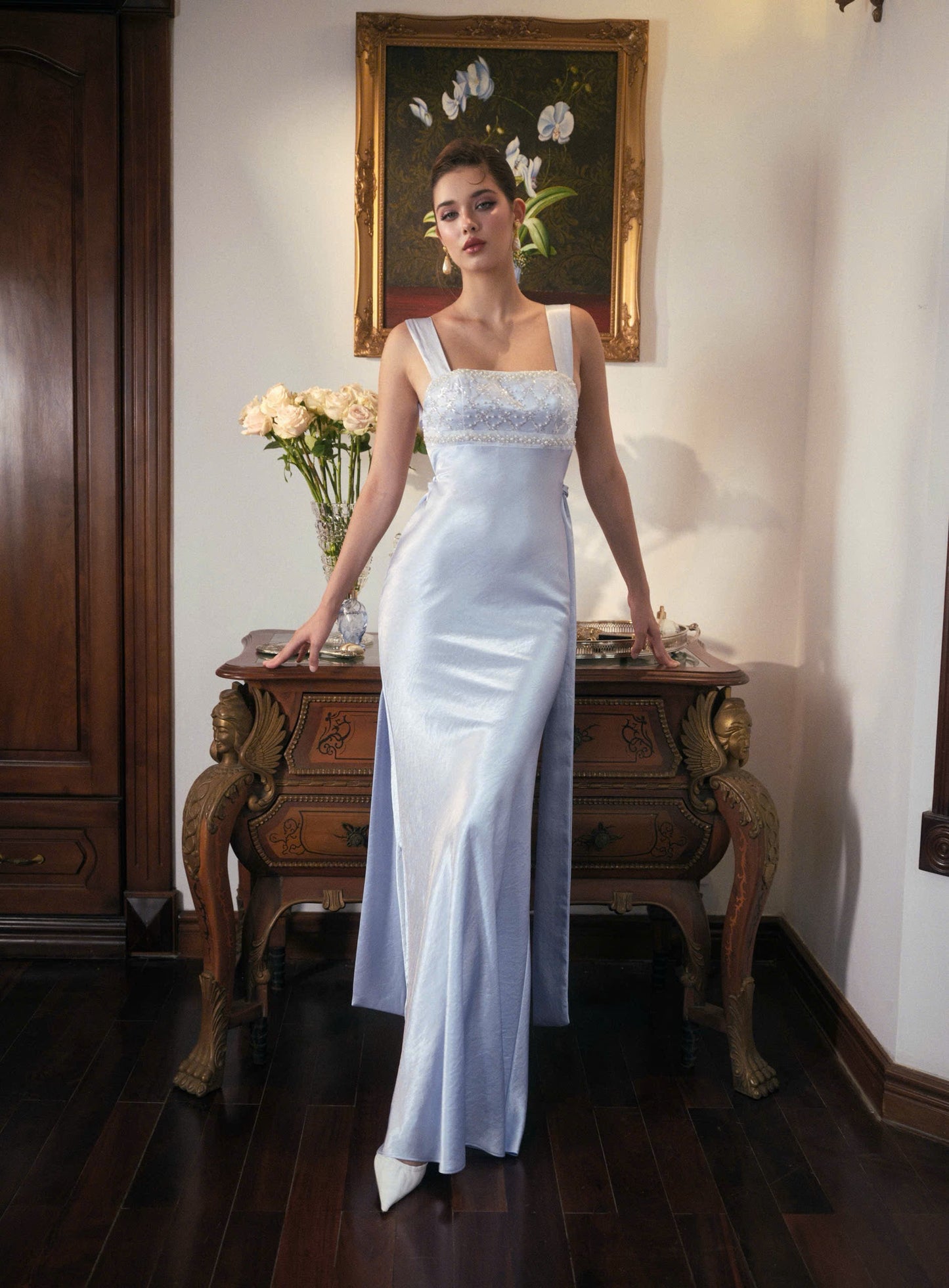 Kisserine Renaisee Dress - Baby Blue
