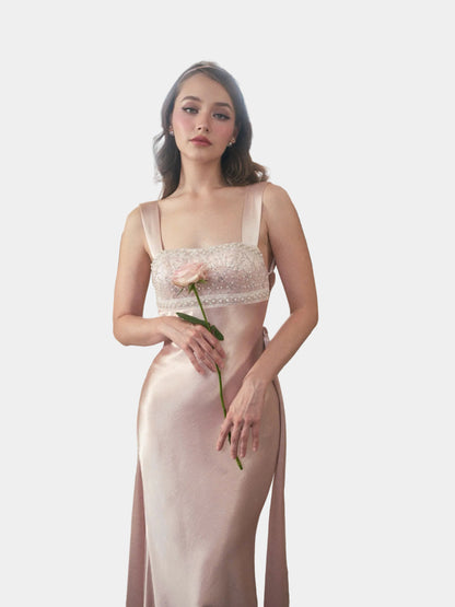 Kisserine Renaisee Dress - Coral Pink
