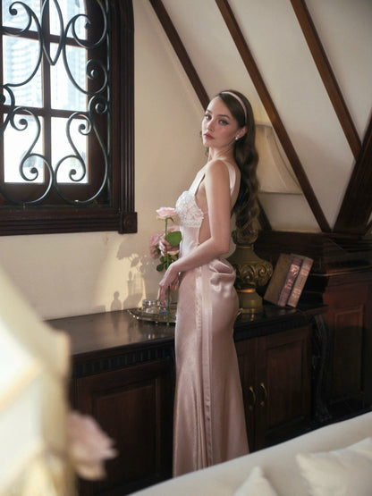 Kisserine Renaisee Dress - Coral Pink