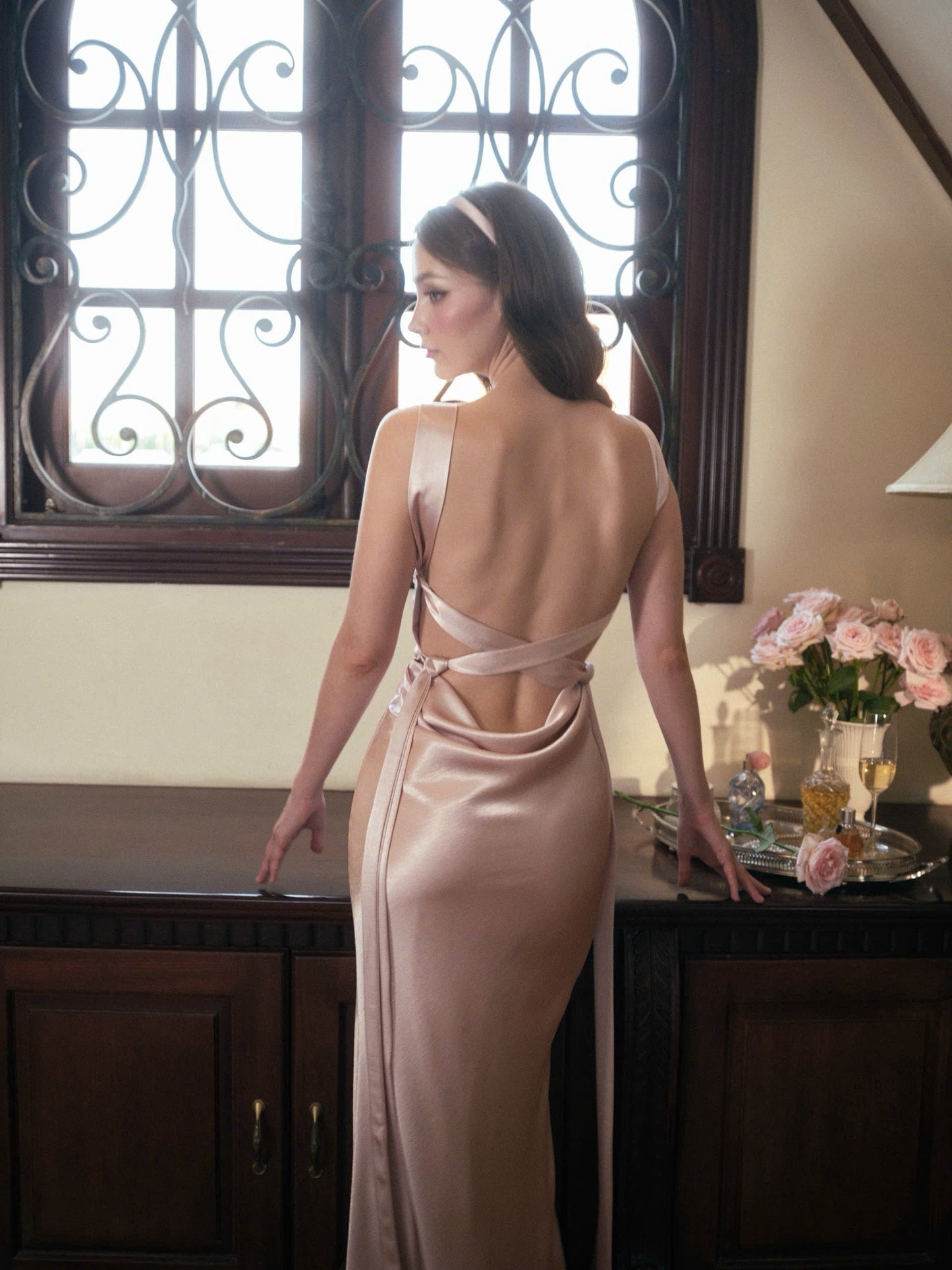 Kisserine Renaisee Dress - Coral Pink