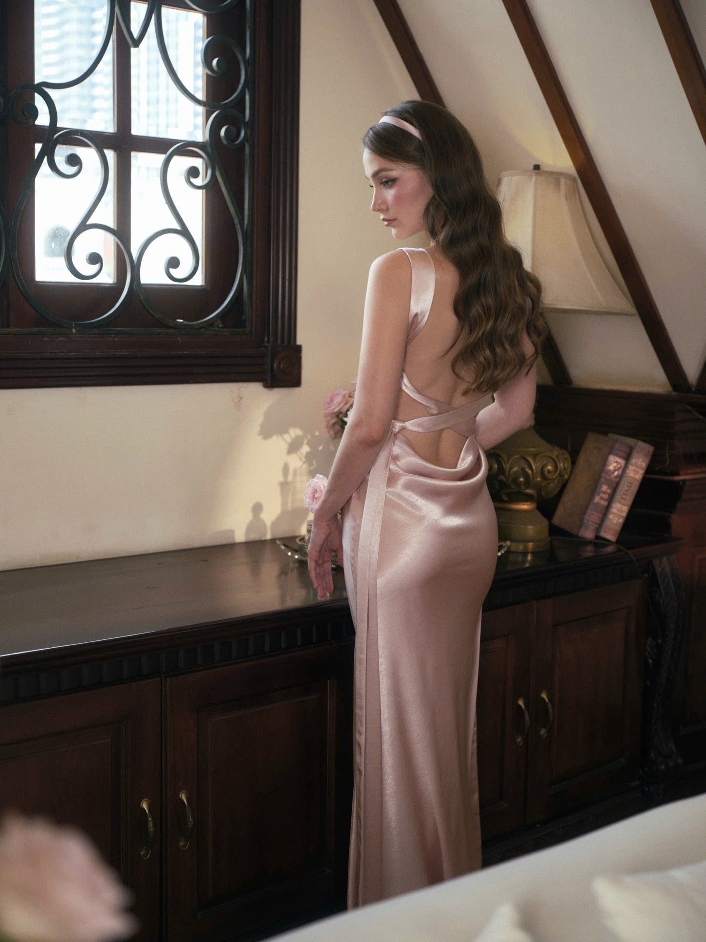 Kisserine Renaisee Dress - Coral Pink