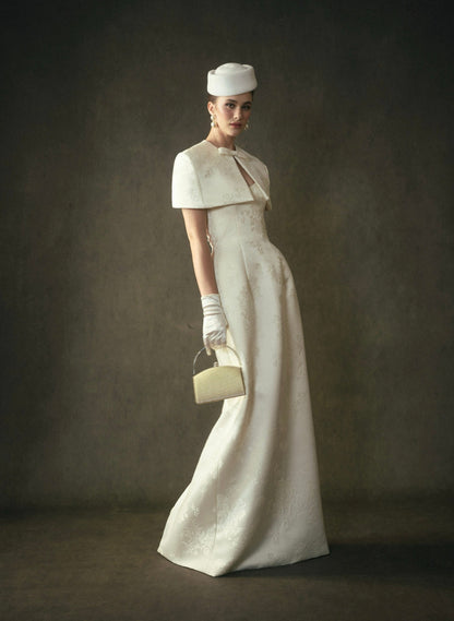 Kisserine Yvonne Dress - Ivory White