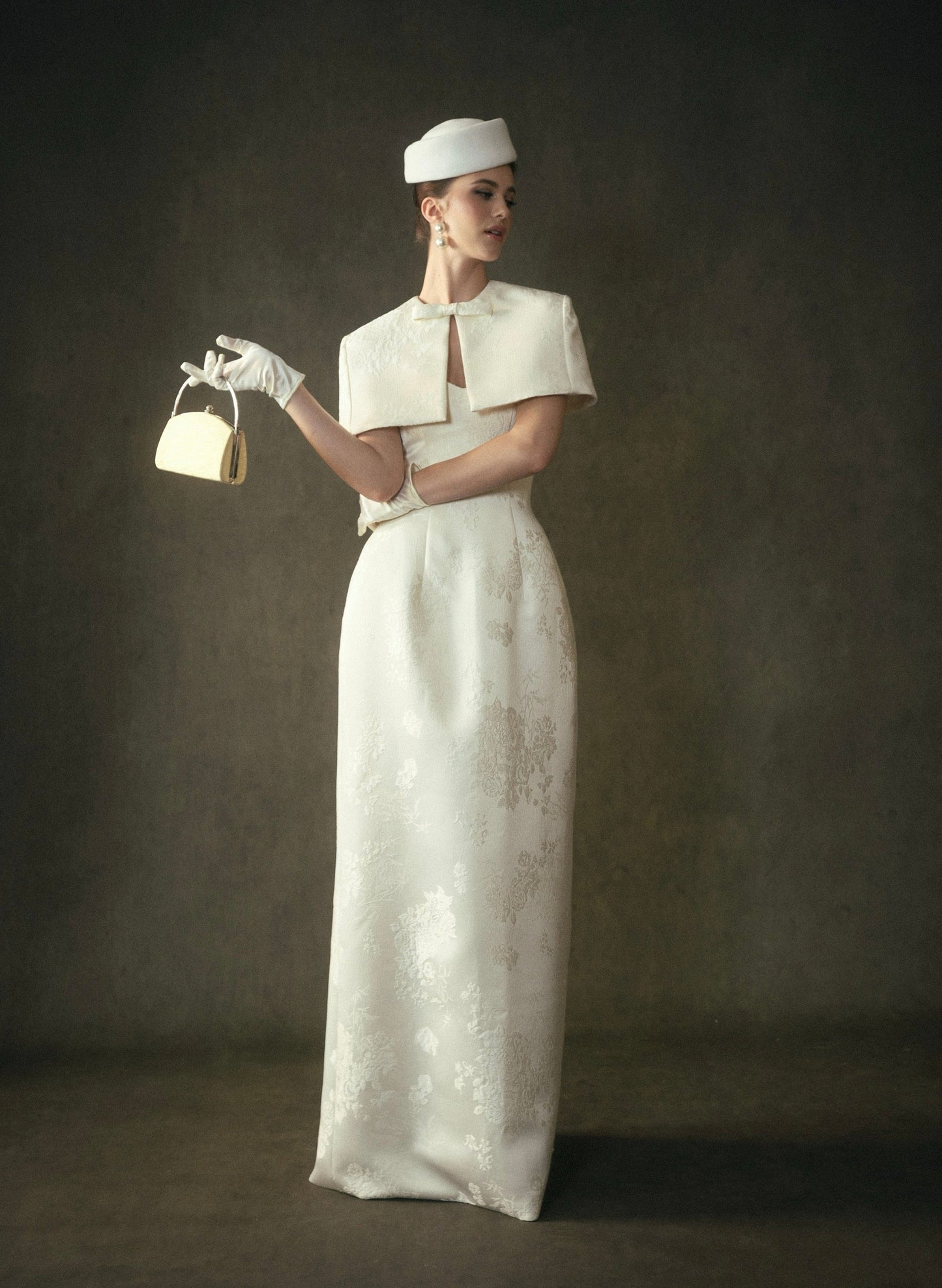 Kisserine Yvonne Dress - Ivory White