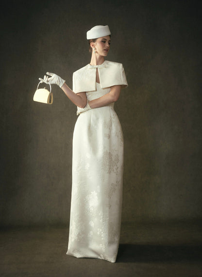 Kisserine Yvonne Dress - Ivory White