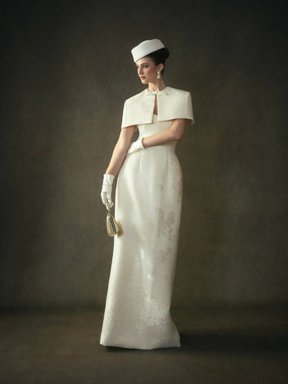 Kisserine Yvonne Dress - Ivory White