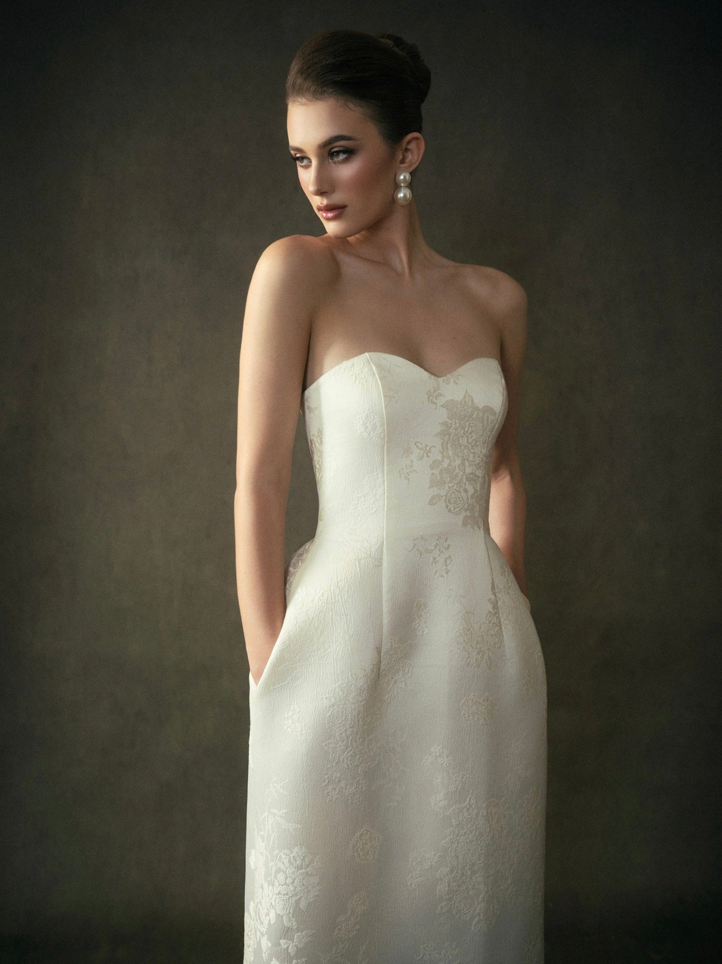 Kisserine Yvonne Dress - Ivory White