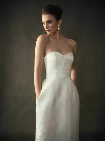 Kisserine Yvonne Dress - Ivory White