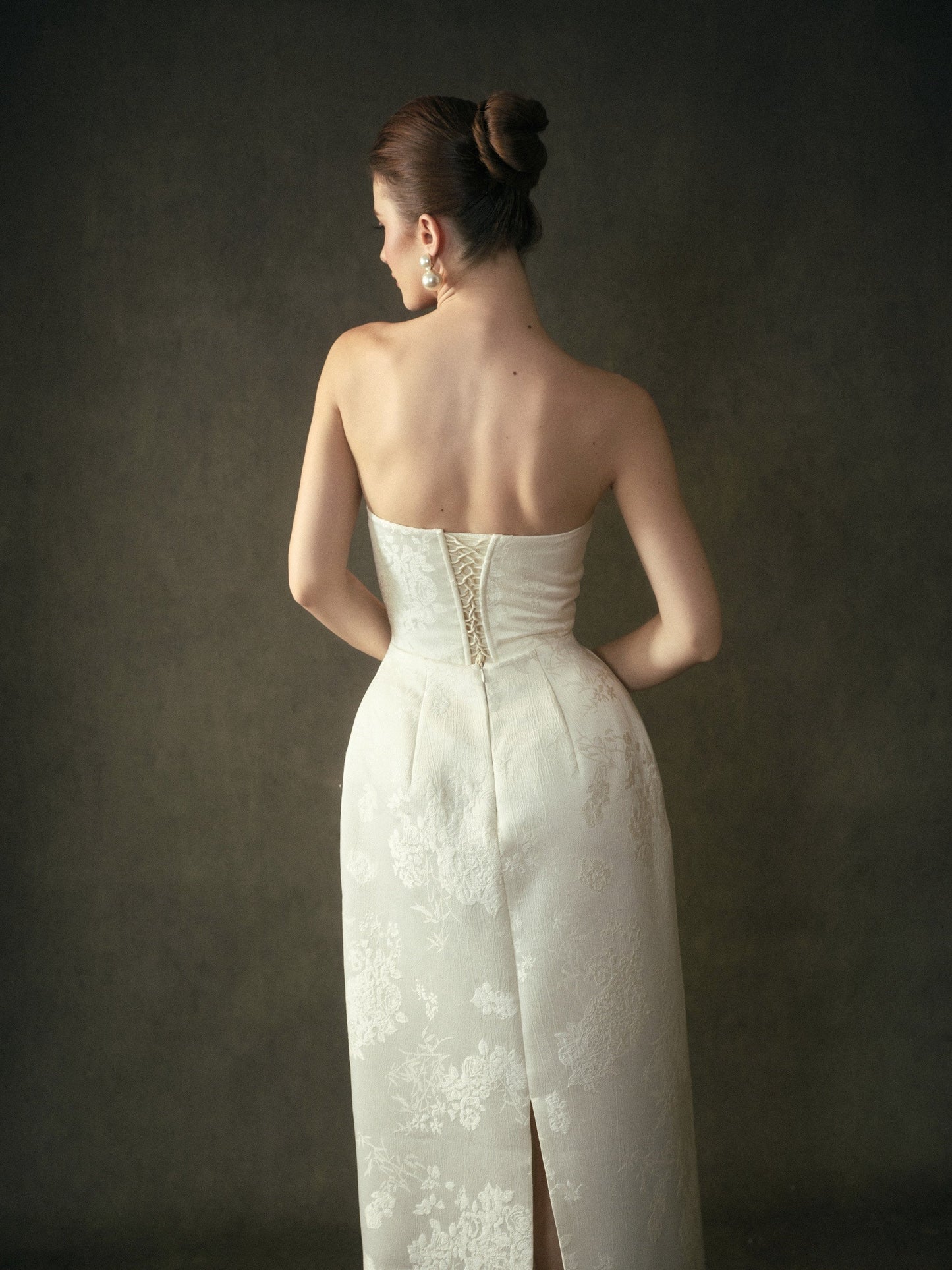 Kisserine Yvonne Dress - Ivory White