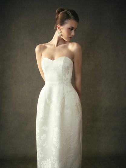 Kisserine Yvonne Dress - Ivory White