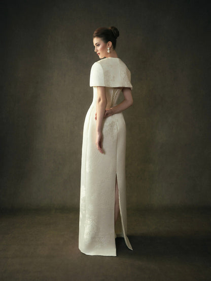 Kisserine Yvonne Dress - Ivory White