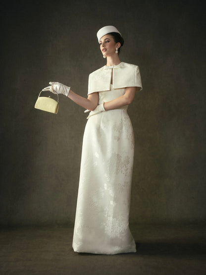 Kisserine Yvonne Dress - Ivory White