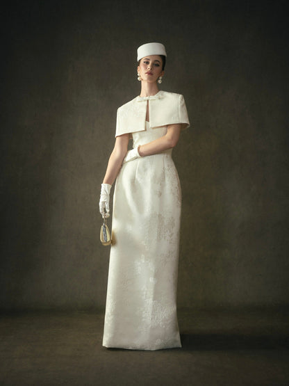 Kisserine Yvonne Dress - Ivory White