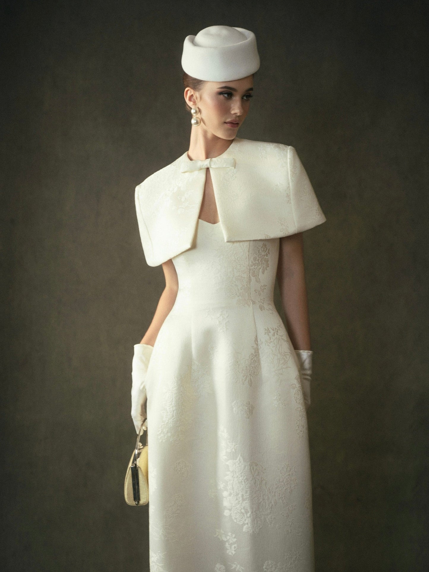 Kisserine Yvonne Dress - Ivory White