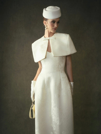 Kisserine Yvonne Dress - Ivory White