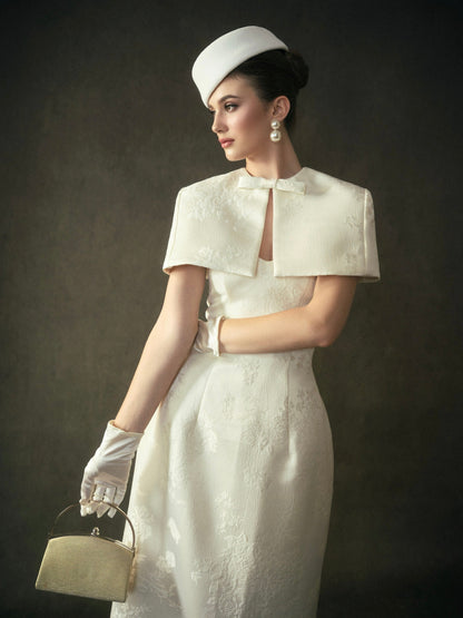 Kisserine Yvonne Dress - Ivory White