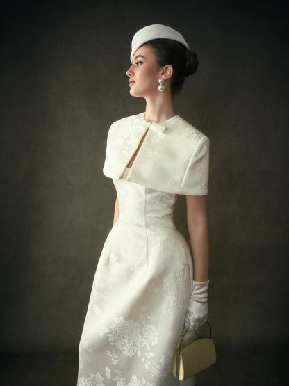 Kisserine Yvonne Dress - Ivory White