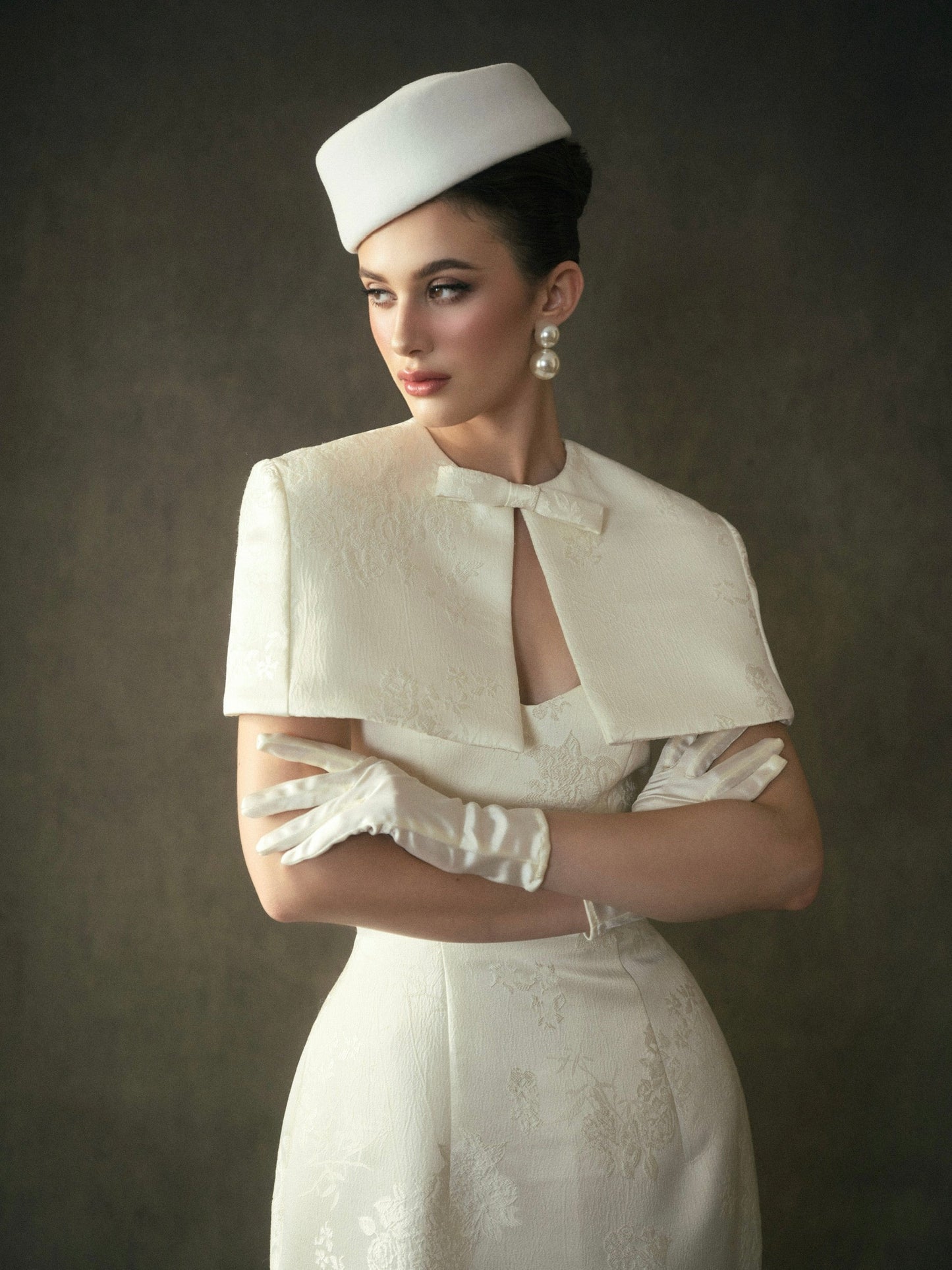 Kisserine Yvonne Dress - Ivory White