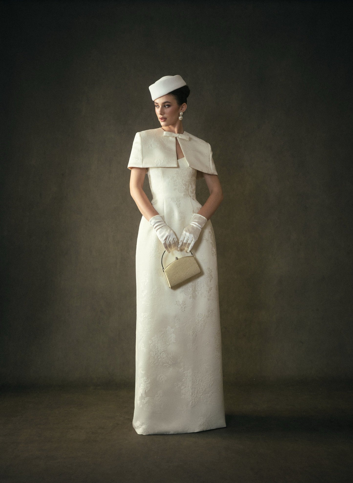 Kisserine Yvonne Dress - Ivory White