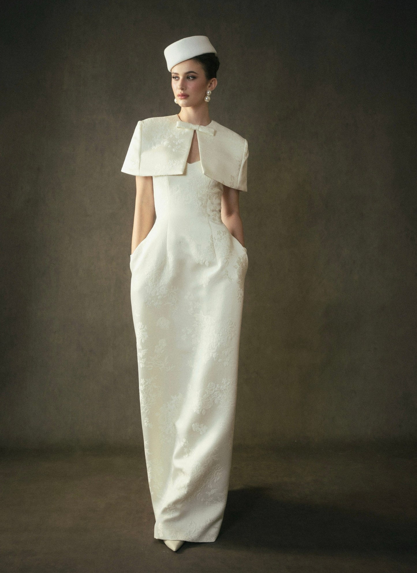 Kisserine Yvonne Dress - Ivory White