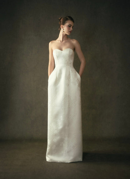 Kisserine Yvonne Dress - Ivory White