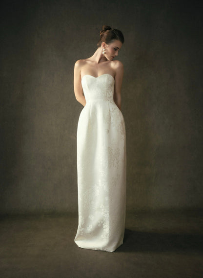 Kisserine Yvonne Dress - Ivory White