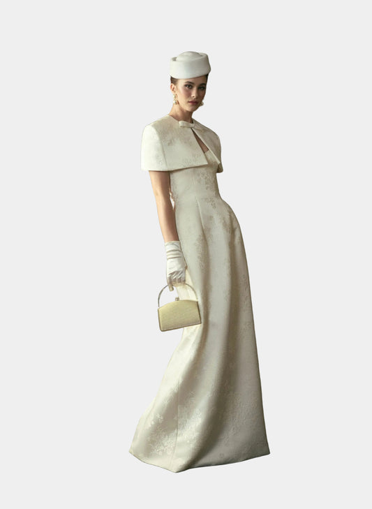 Kisserine Yvonne Dress - Ivory White