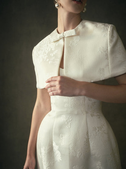 Kisserine Yvonne Dress - Ivory White
