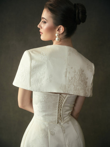 Kisserine Yvonne Dress - Ivory White