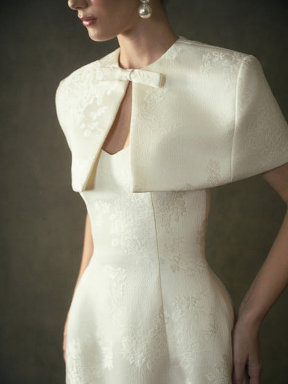 Kisserine Yvonne Dress - Ivory White