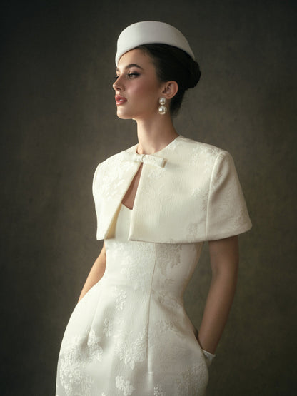 Kisserine Yvonne Dress - Ivory White