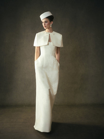 Kisserine Yvonne Dress - Ivory White