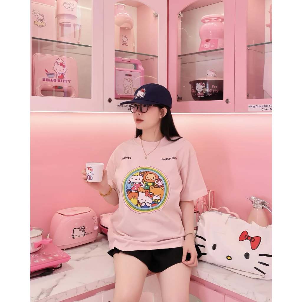 Levents Kitty'S Family Semi-Oversized Tee