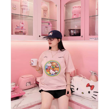 Levents Kitty'S Family Semi-Oversized Tee