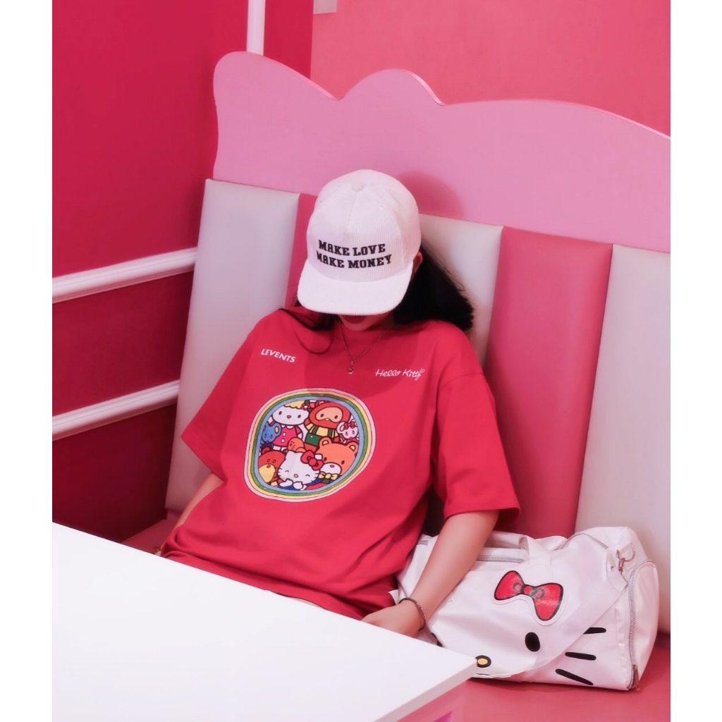 Levents Kitty'S Family Semi-Oversized Tee