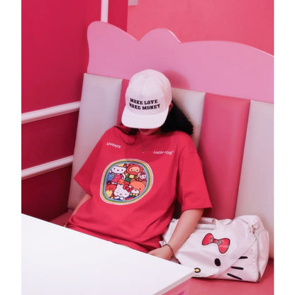 Levents Kitty'S Family Semi-Oversized Tee