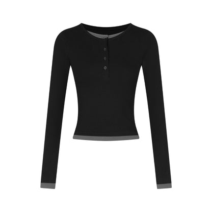 Calem Club Layered Button Top