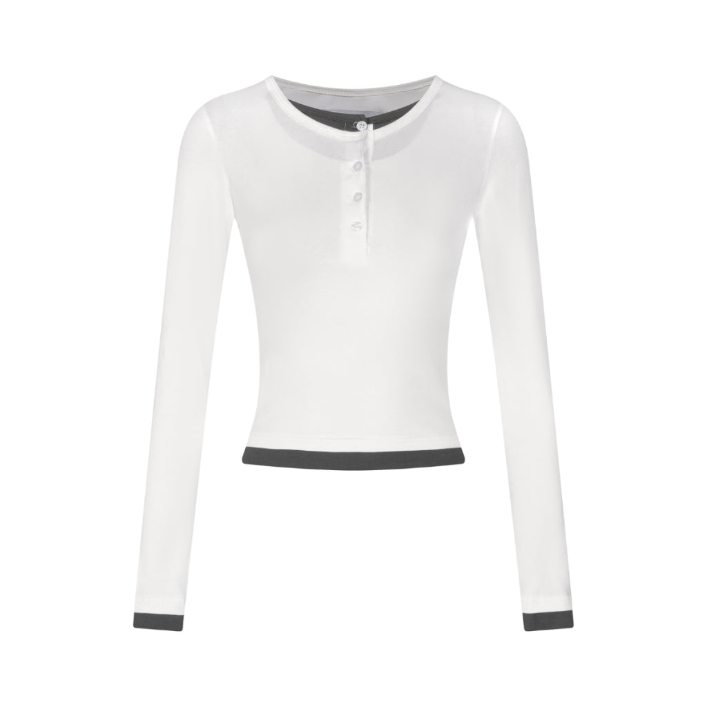 Calem Club Layered Button Top