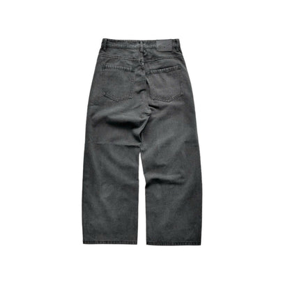 WHOSE Light Grey Wide Straight Jeans (Pre-order)
