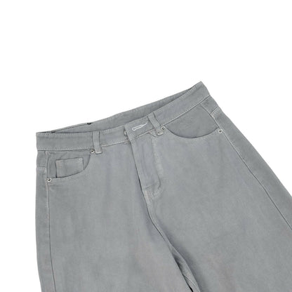 WHOSE Light Smoke Wide Straight Jeans (Pre-order)