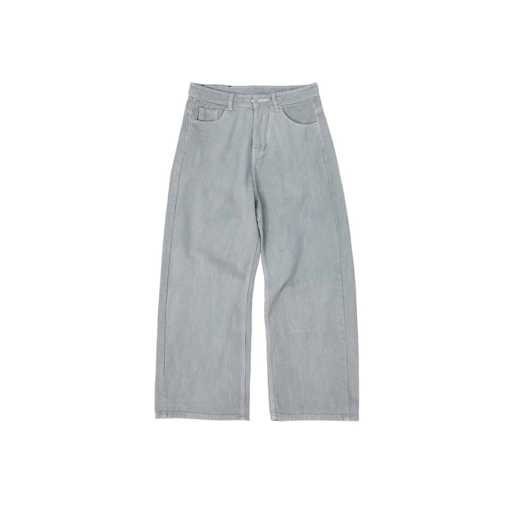 WHOSE Light Smoke Wide Straight Jeans (Pre-order)
