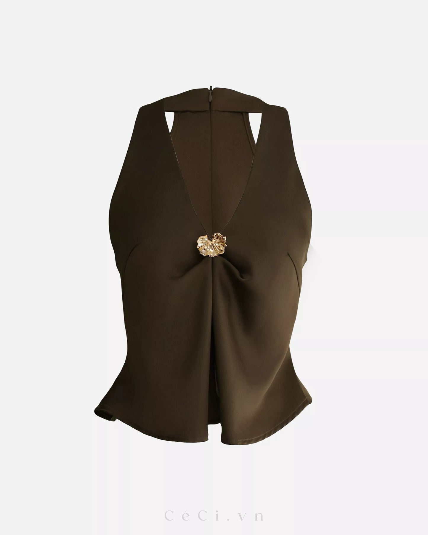 Ceci Lira Top - Mocha Glow