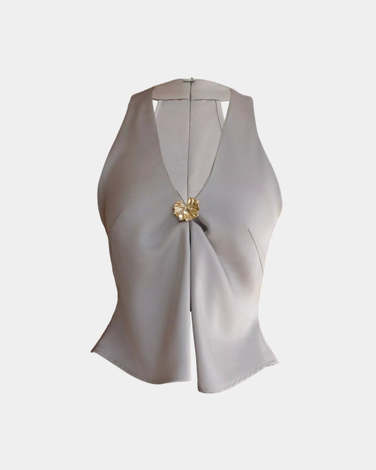 Ceci Lira Top - Silver Glow