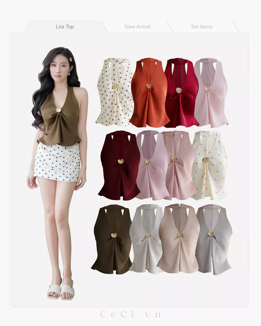 Ceci Lira Top - Silver Glow