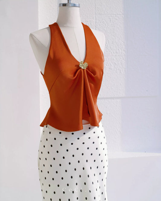 Ceci Lira Top - Terracotta Glow